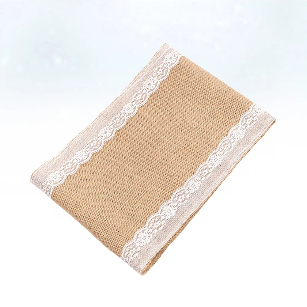 

Simple Lace Table Decor Party Jute Tablecloth Wedding Desk Cover 30x275cm Elegant Wedding Table Decor Lace Tablecloth