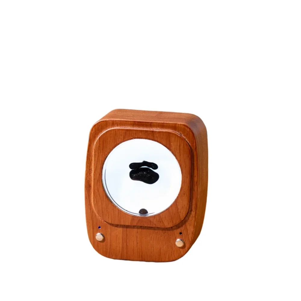 Wood grain retro wind magnetic fluid pickup light, creative table and audio significant other tide play gifts