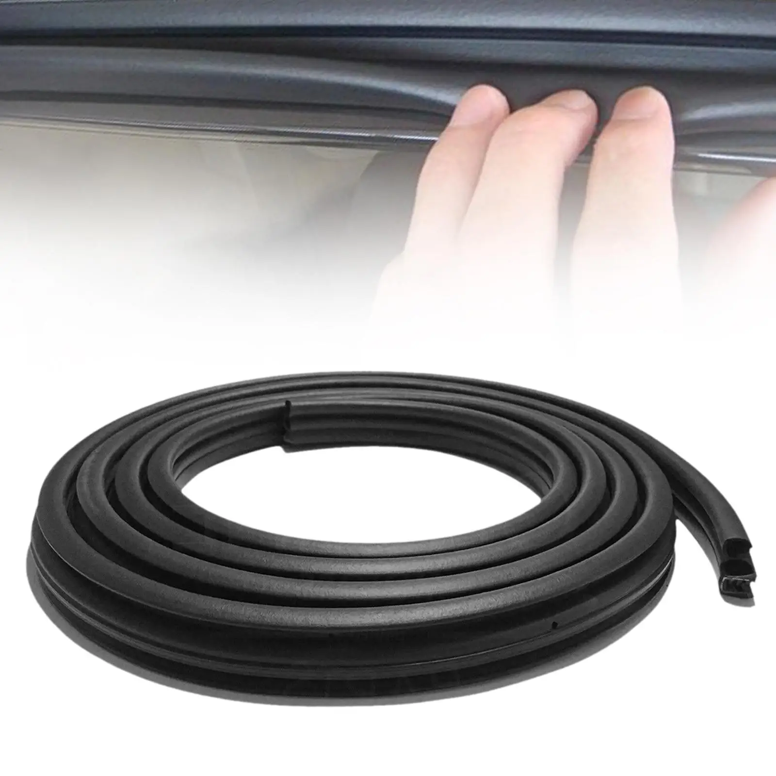 

Front Door Window Run Sweep Seals Replace Parts, Right or Left Door Window Glass Seal Kits Front Door Seal for All Models,