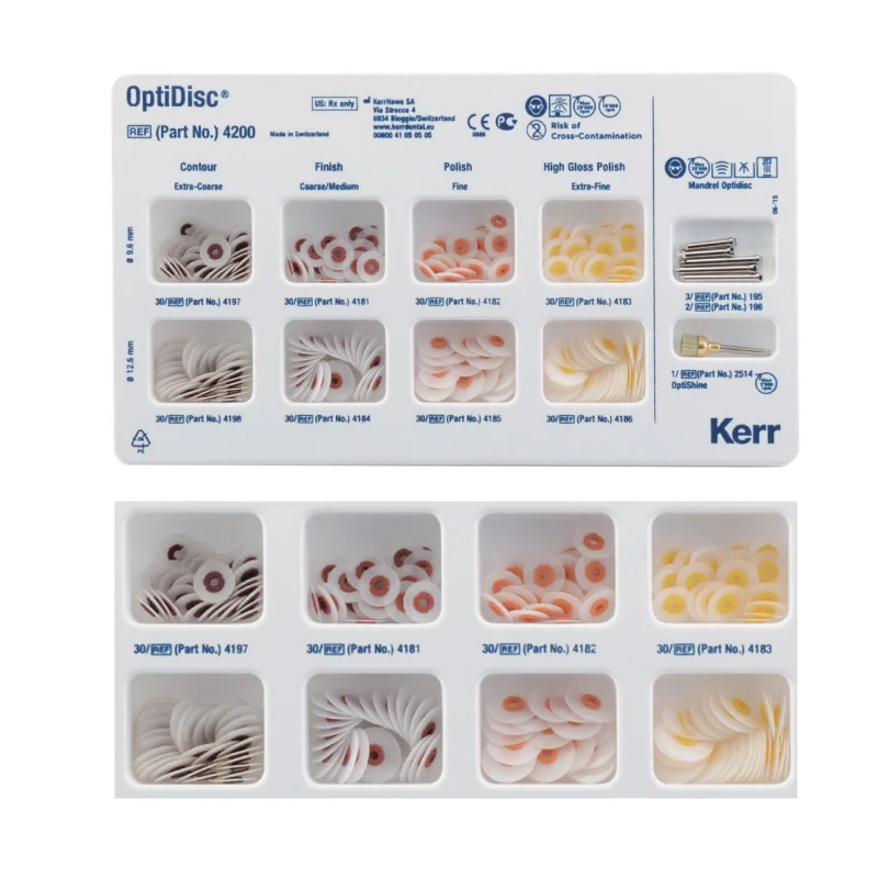 Kerr OptiDisc Dental Finishing & Polishing Disc  Coarse/Fine/Superfine  Dental Ultra-thin Grinding Disc Finishing System