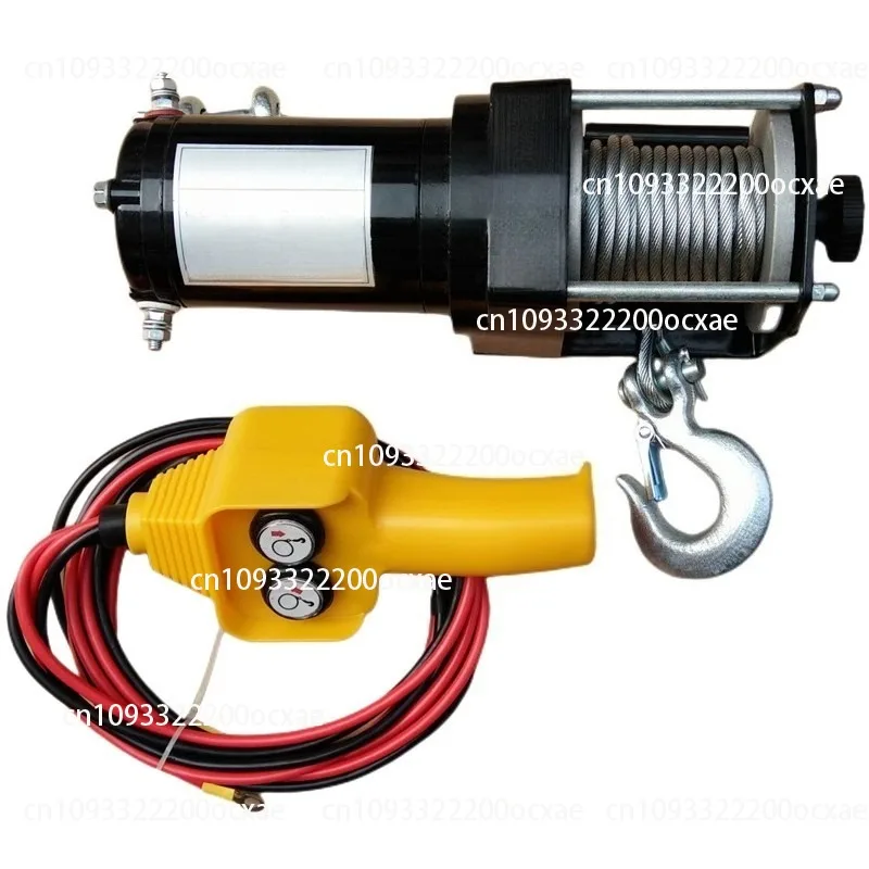 

Electric winch truck small crane retractor winch hoist electric hoist 3000 pounds