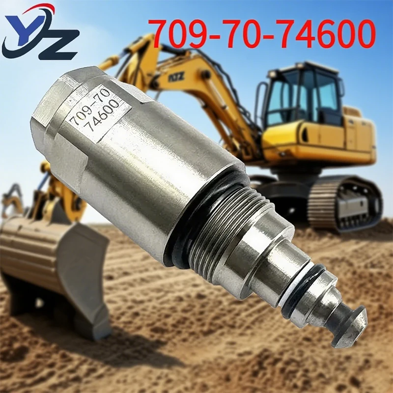 

709-70-74600 Excavator Overflow Valve PC120-6 PC120-6L Main Relief Valve for Komatsu 7097074600