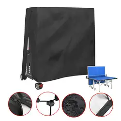 Heavy Duty Waterproof Dustproof Table Tennis Cover 420D Oxford Cloth Indoor/Outdoor PingPong Table Storage Covers Accessories
