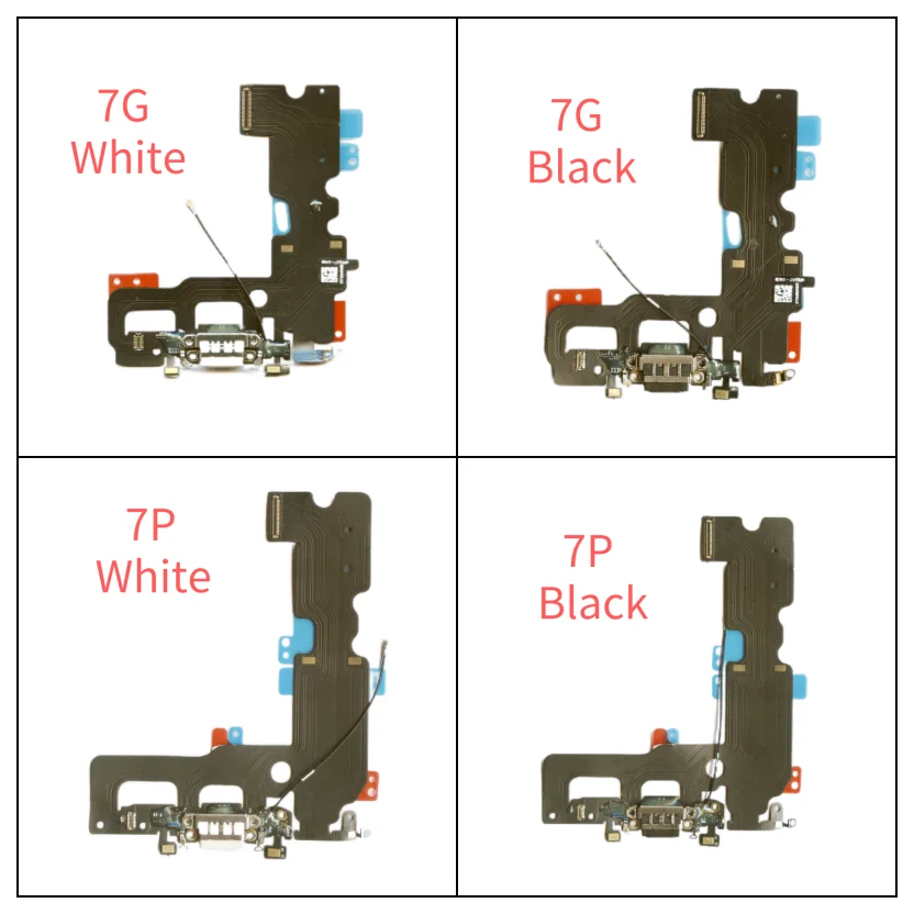 Wholesale Mobile Phone USB Charging Pork Dock Connector For Iphone 7G/7P Mobile Phone Flex Cable Repair Parts