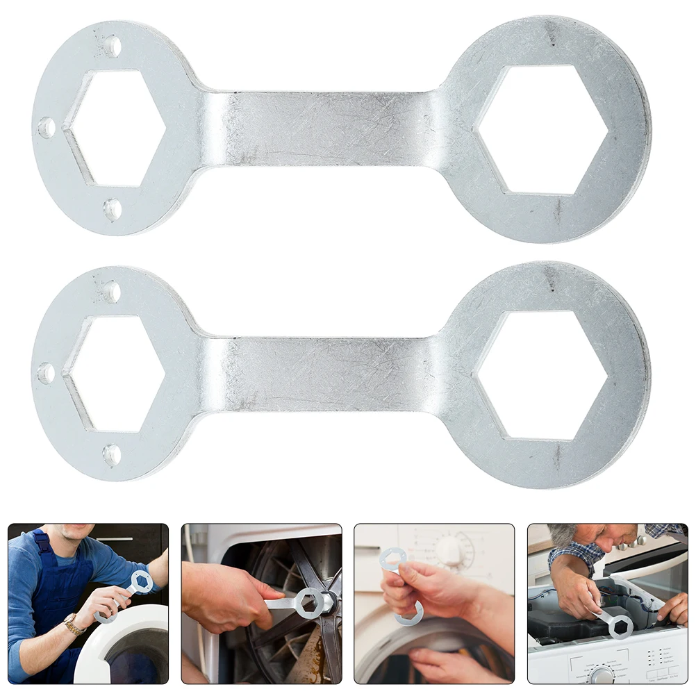 

2Pcs Clutch Wrench 36mm 38mm Nut Disassembly Repair Tool for Washing Machine Spanner Wrench Clothes Washer Maintenance