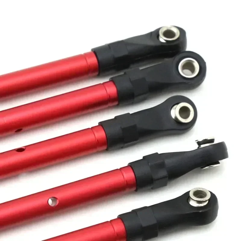 Set di Tiranti Metallici, Aste di Collegamento, Aste dello Sterzo per Trxs Slash Hoss Rustler Stampede 4x4 1/10, Parti di Aggiornamento per Auto RC