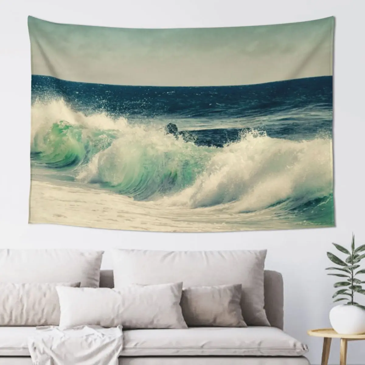 

again and again - crashing ocean waves Tapestry Anime Decor Wall Hangings Decoration Wall Carpet Tapestry