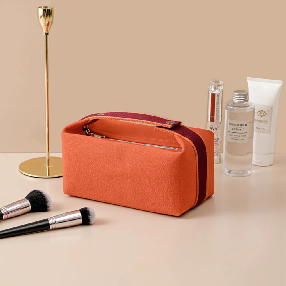 

1PCS New Luxury Cosmetic Bag Waterproof Canvas Makeup Pouch Fashion Women Makeup Organizer Toiletry Bag Travel Storage Bag