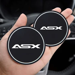 2Pcs Car Coaster Water Cup Bottle Holder Anti-slip Pad Mat Silica Gel Bottle Holder Pad For Mitsubishi  ASX Car Styling