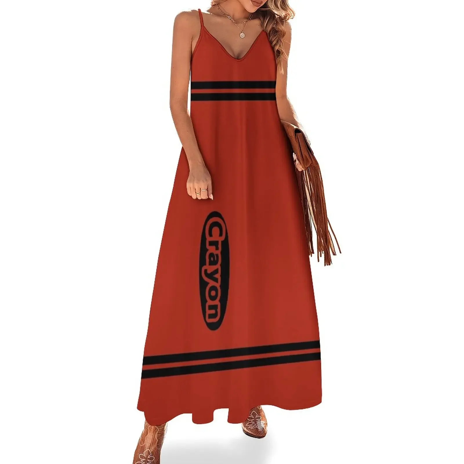 

Red Crayon Costume Sleeveless Dress evening dresses luxury 2025 summer dress womens 2025