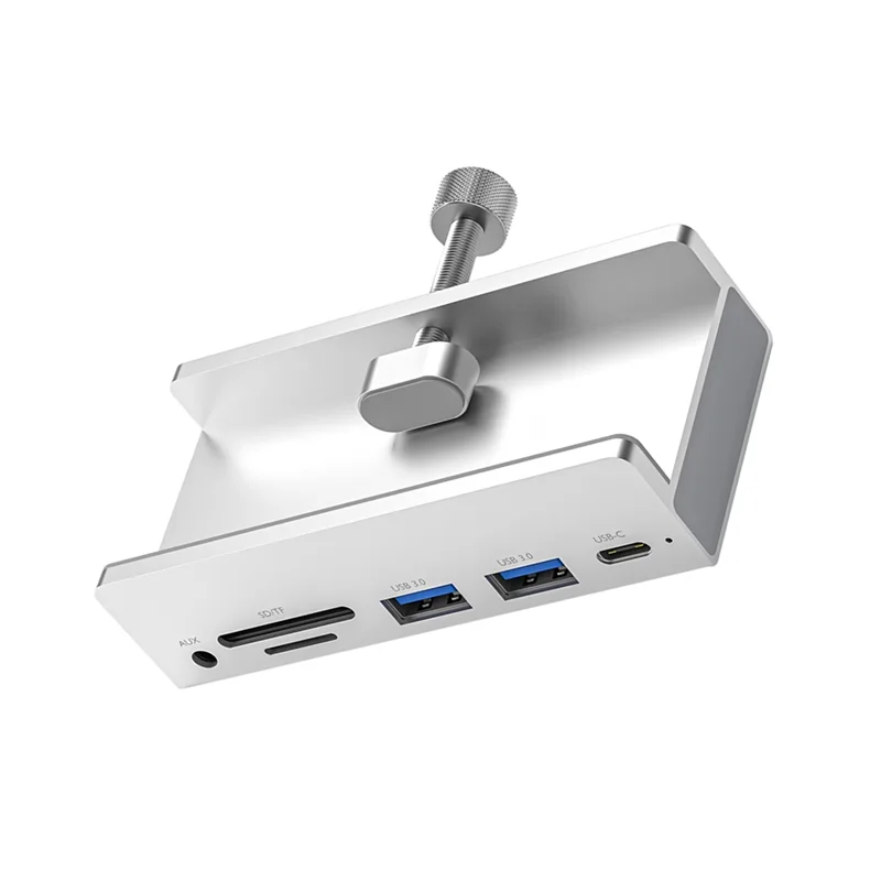 6-In-1 USB 3.0 HUB USB Clip On Docking Station USB 3.0 Adapter Multi Splitter 5Gbps High Speed Adapter