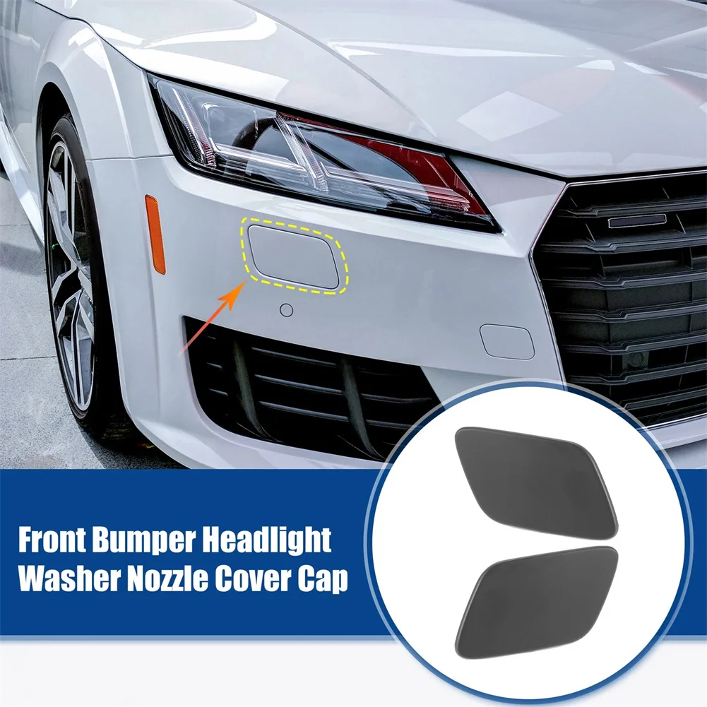 2pcs Car Front Bumper HeadLight HeadLamp Washer Nozzle Cover Cap Left Right For Passat for b6 3C0955109A 3C0955110A ﻿Accessories