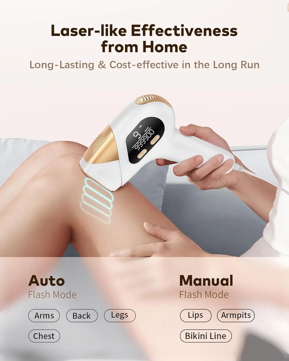 IPL Epilator for Home Use Painless Permanent Hair Removal Device with Ice Cooling Laser Hair Removal for Full Body view 6