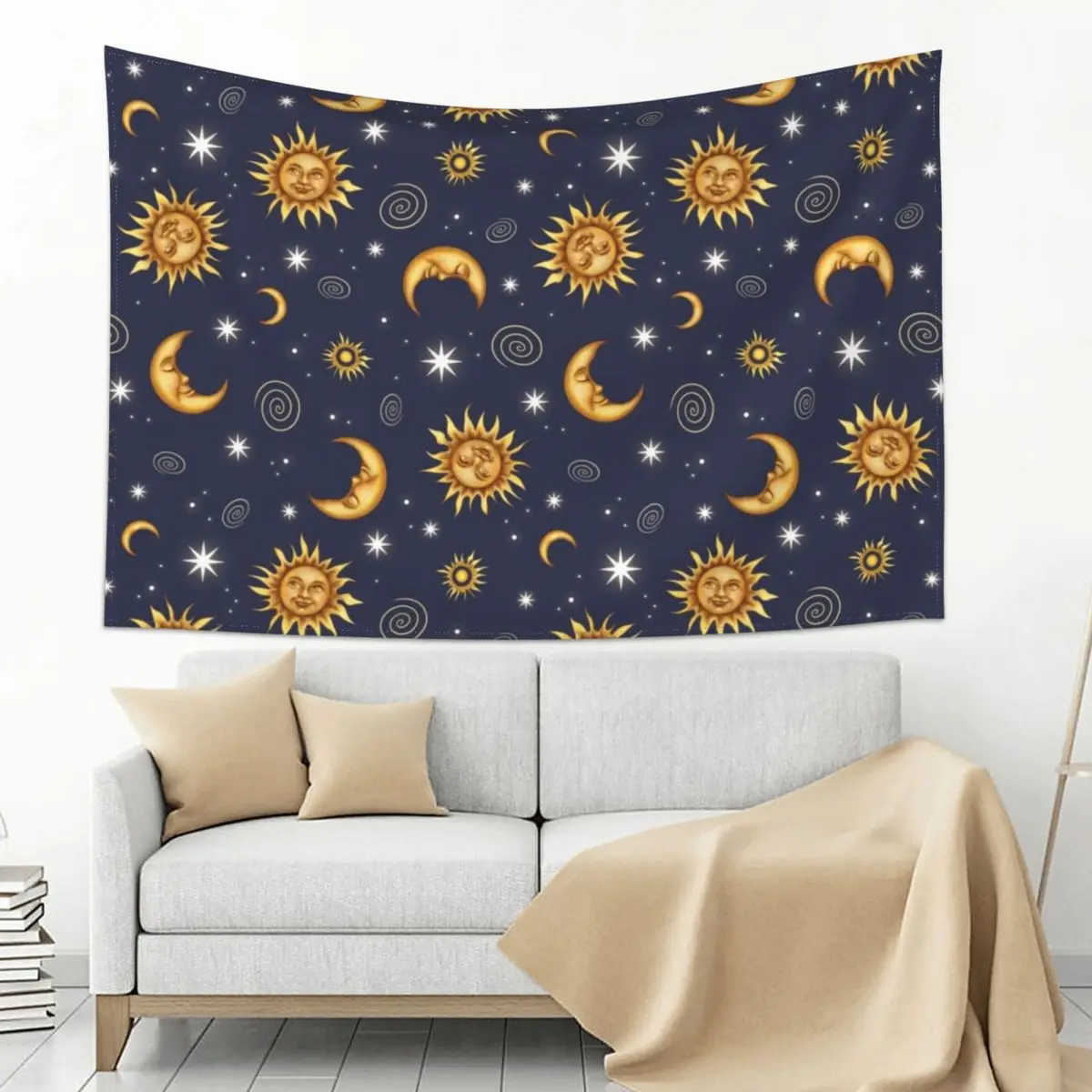 

Vintage Celestial Pattern Tapestry
