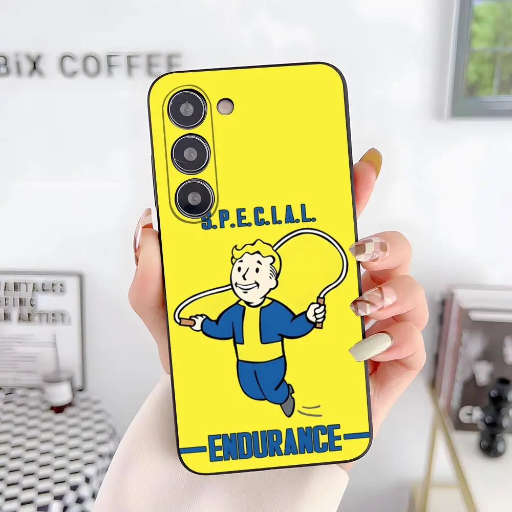 F-Fallout S-Series Phone Case For Samsung A57 A37 A17 A56 A36 A26 A16 A25 A35 A55 A34 A24 A54 Black Soft Shell
