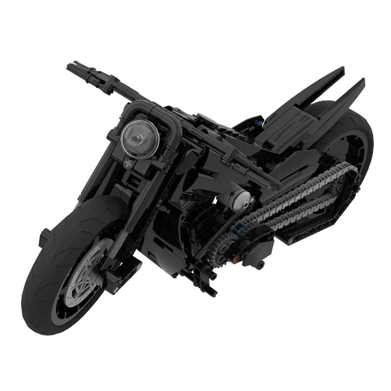 Décennie s de construction de moto technique de luxe pour enfants, Batmobile Moc-42155 Chopper, briques d'assemblage créatives, jouets de bricolage, cadeaux, 471 pièces