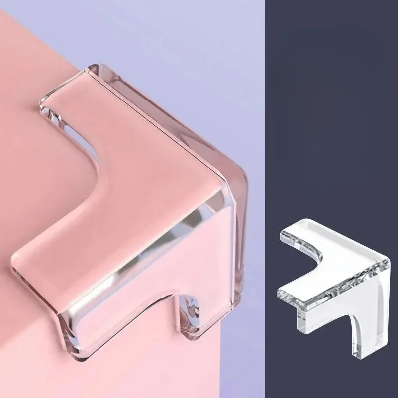 Clear Anti-collision Coffee Table Furniture Corner Protectors Children's Soft Corner Sheathing Living Room Decor  4Pcs