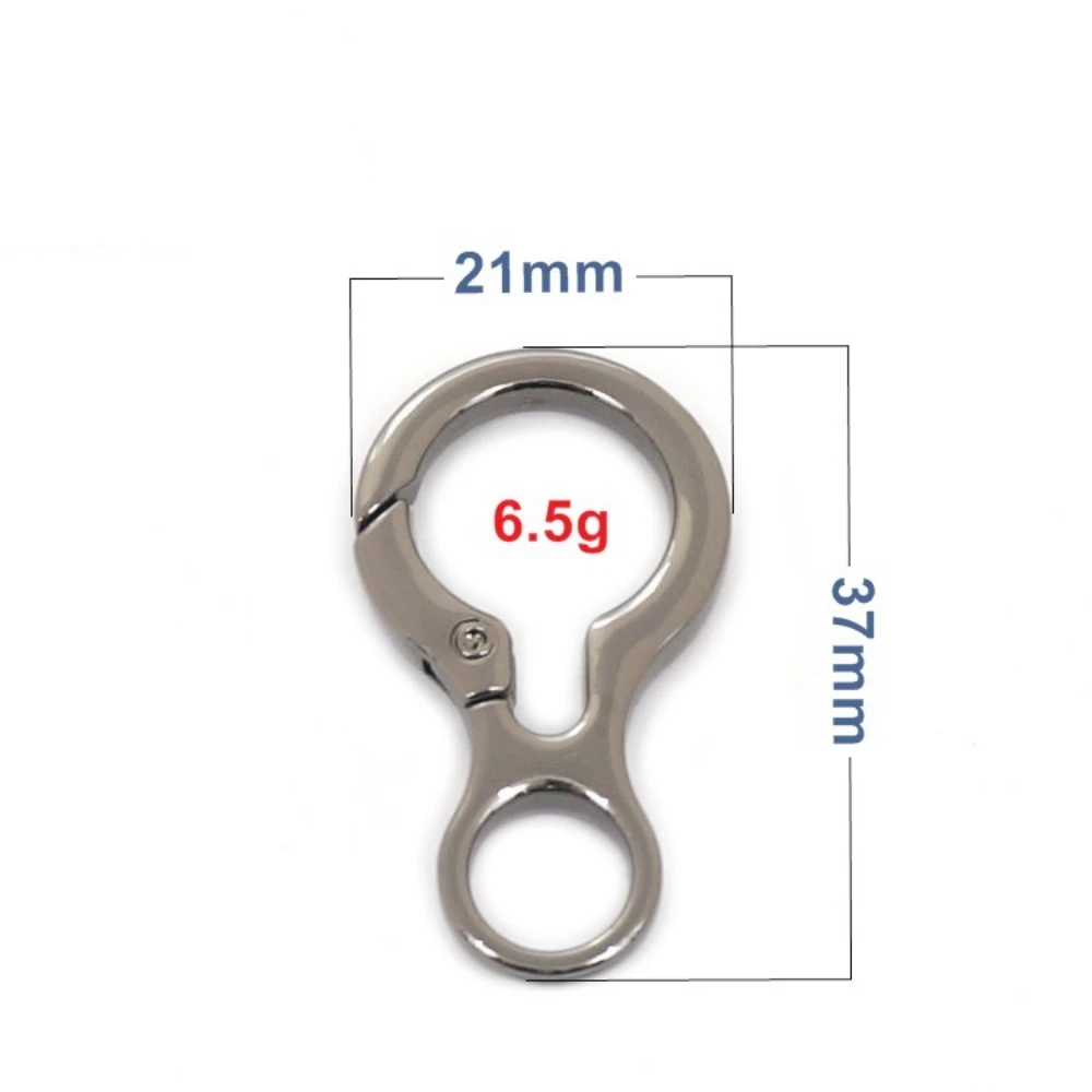 5pcs Trigger Snap Hooks Strap Buckles Carabiner Clip For DIY Keychain Key Rings Connector Bags Art Craft Jewelry Making Findings