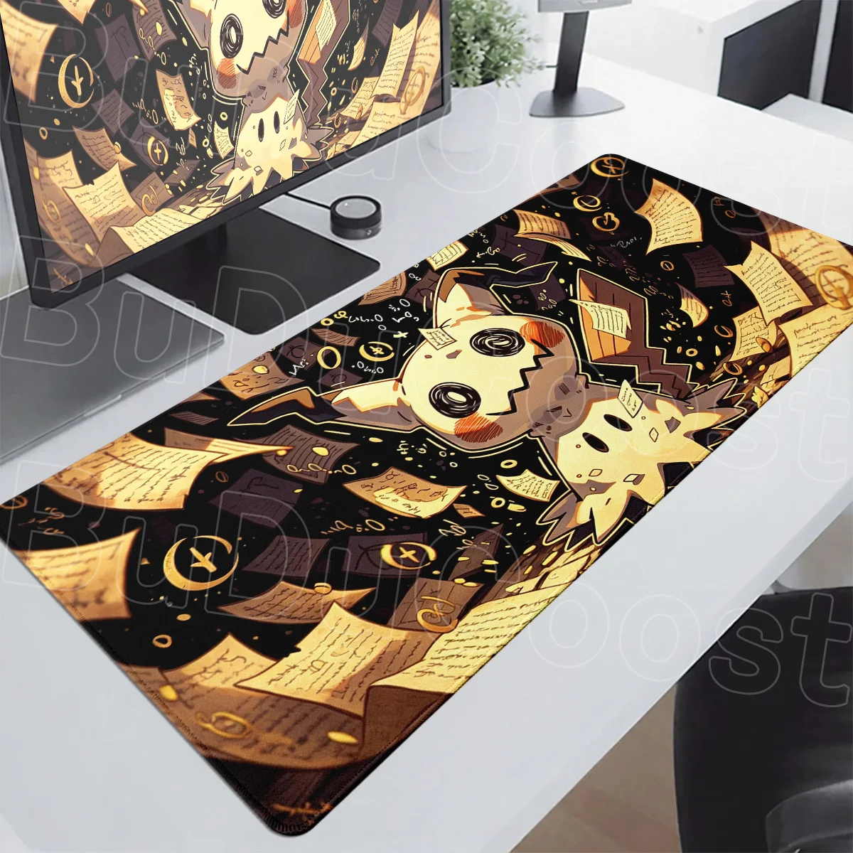 Kawaii Mimikyu Speed Gamer Keyboard Japan Anime Pokemon Mousepad 1000x500mm Large Computer Table Decoration Office Anti-slip Mat