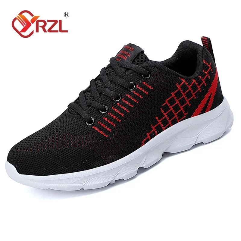 

YRZL Casual Running Shoes Fashion Anti Slip Walking Athletic Shoe Summer Breathable Ladies Lace Up Sports Tennis Woman Sneakers