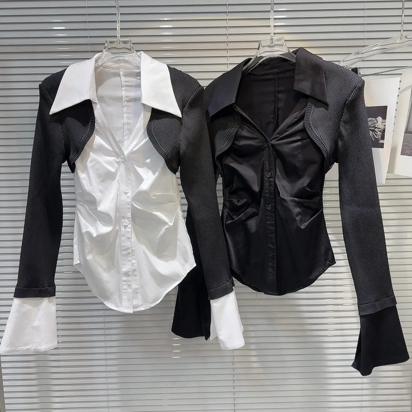 

Sweet Knitted oulder Wrap Color Blo Slim Fit irt Женский воротник Длинный све Хлопок Полиэстер Смесь устойчив к де...