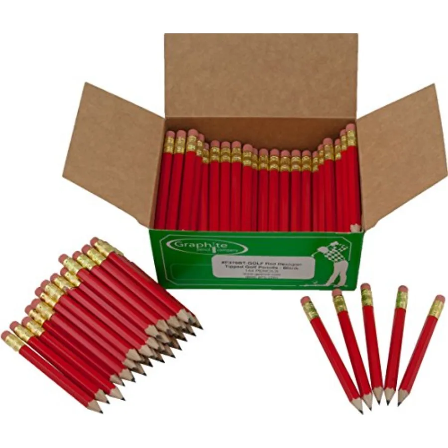 

Карандаши для гольфа Pen and Pencil Company, шестигранные, 144 штуки, предварительно заточенные, нетоксичные