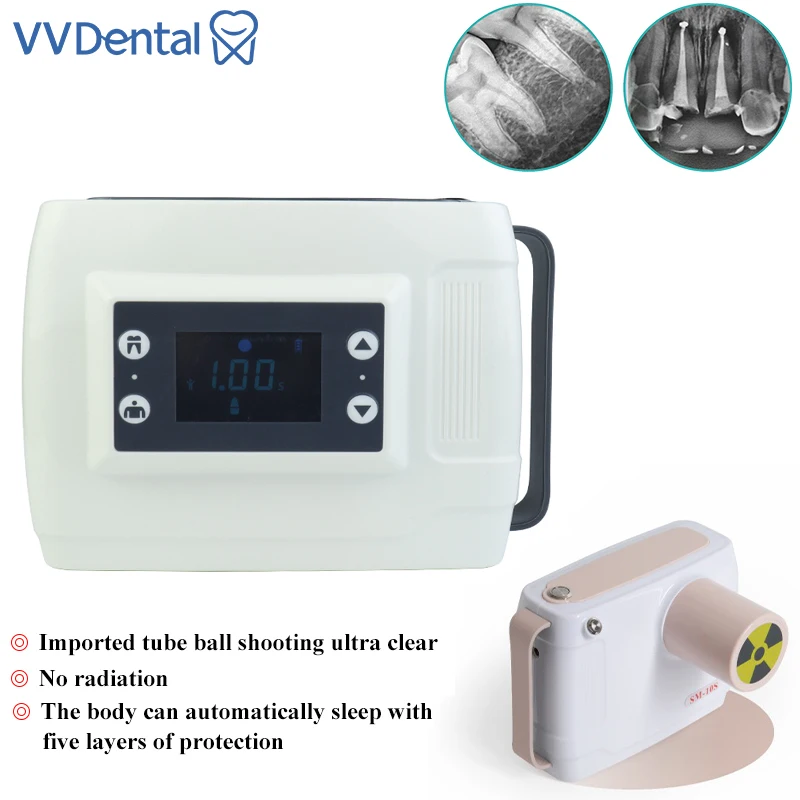 VVDental Handheld Dental Portable X-Ray Machine Film Machine Digital Imaging System Dental X-ray Unit Digital Xray Sensor Xray