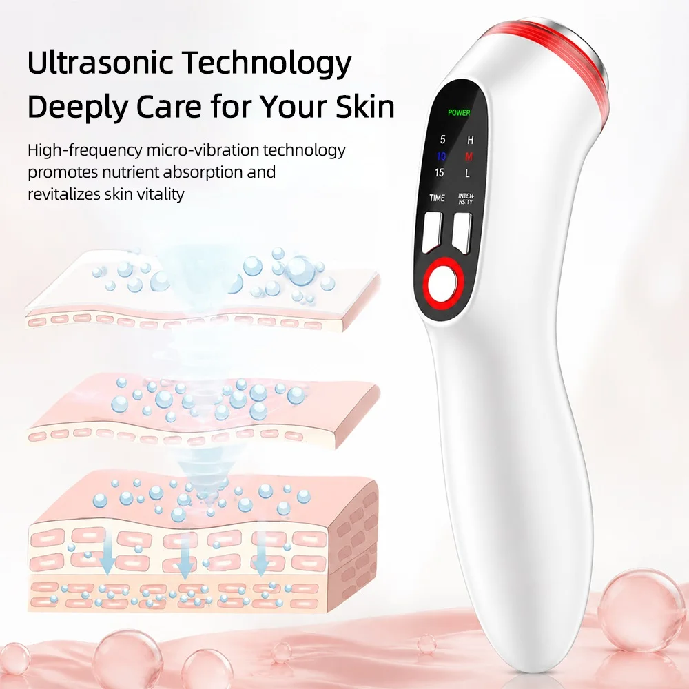 1MHz Ultrasound Massager Handheld Ultrasonic Body Massager 3 Levels Portable Personal Care Device for Neck Shoulder Back Legs
