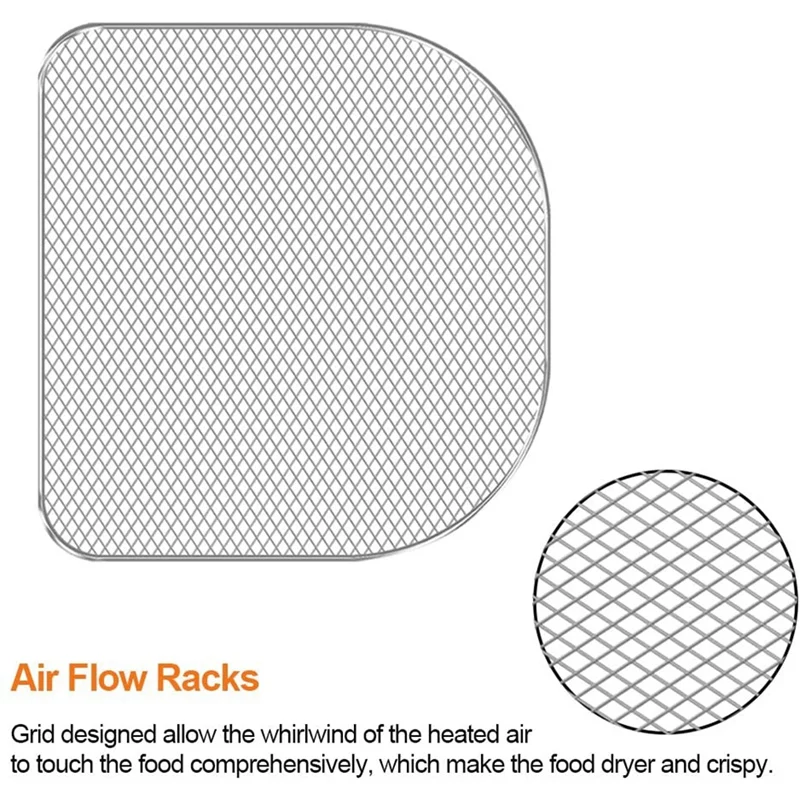 

AD-Dehydrator Rack for Air Fryer Oven,6 Quart Air Fryer Accessories,Dehydrated Fruit and Meat,Air Rack,Dehydration Tray 3Pc