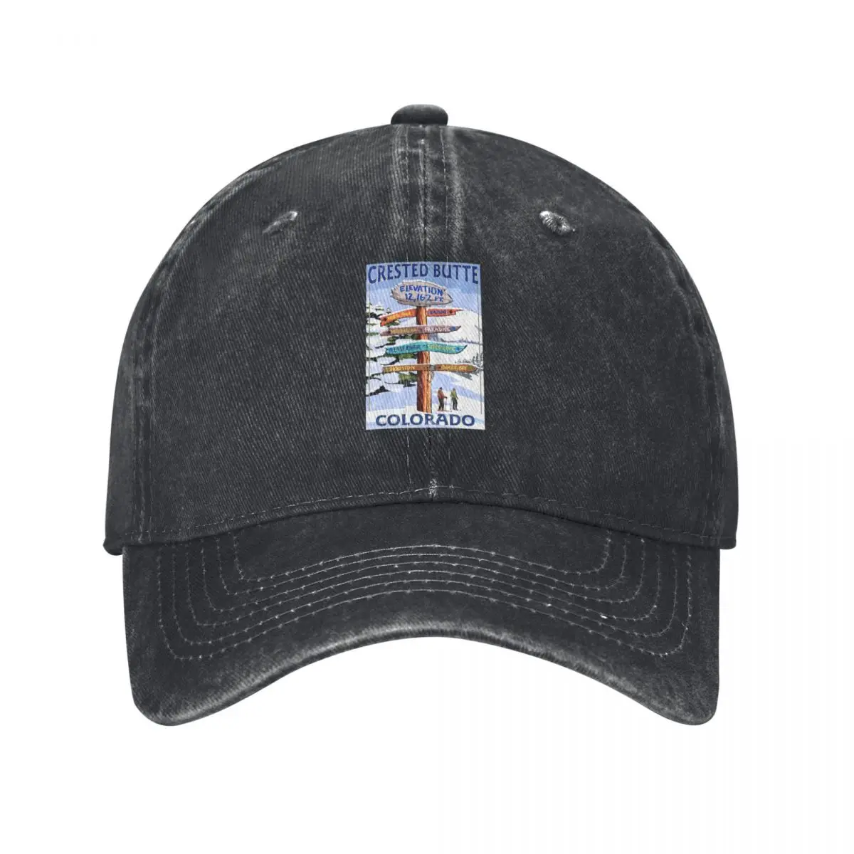 Crested Butte Elevation Colorado Baseball Cap hard hat Cosplay Women's Beach Outlet Men's