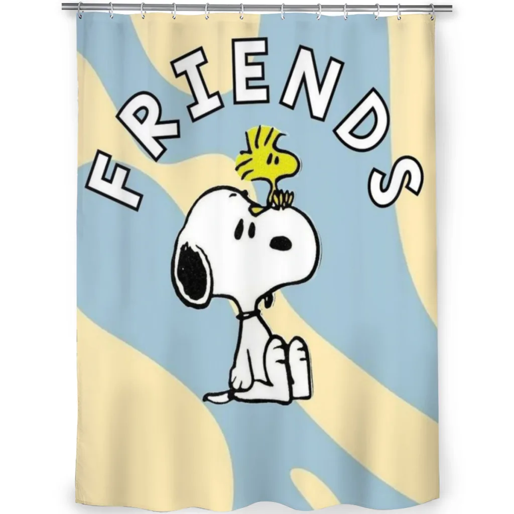 Snoopy Shower Curtain  Bathroom Decoration Shower Curtain Birthday Gift