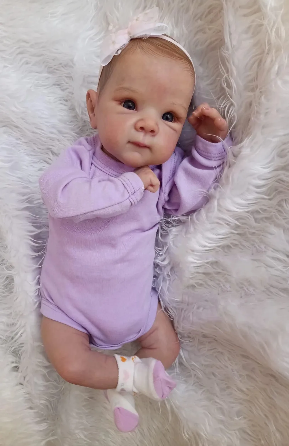 

18inch Reborn Baby Doll Bettie Soft Body Lifelike Newborn Baby Hand-Detailed Paint 3D look Skin with Visible Veins Bebe Reborn