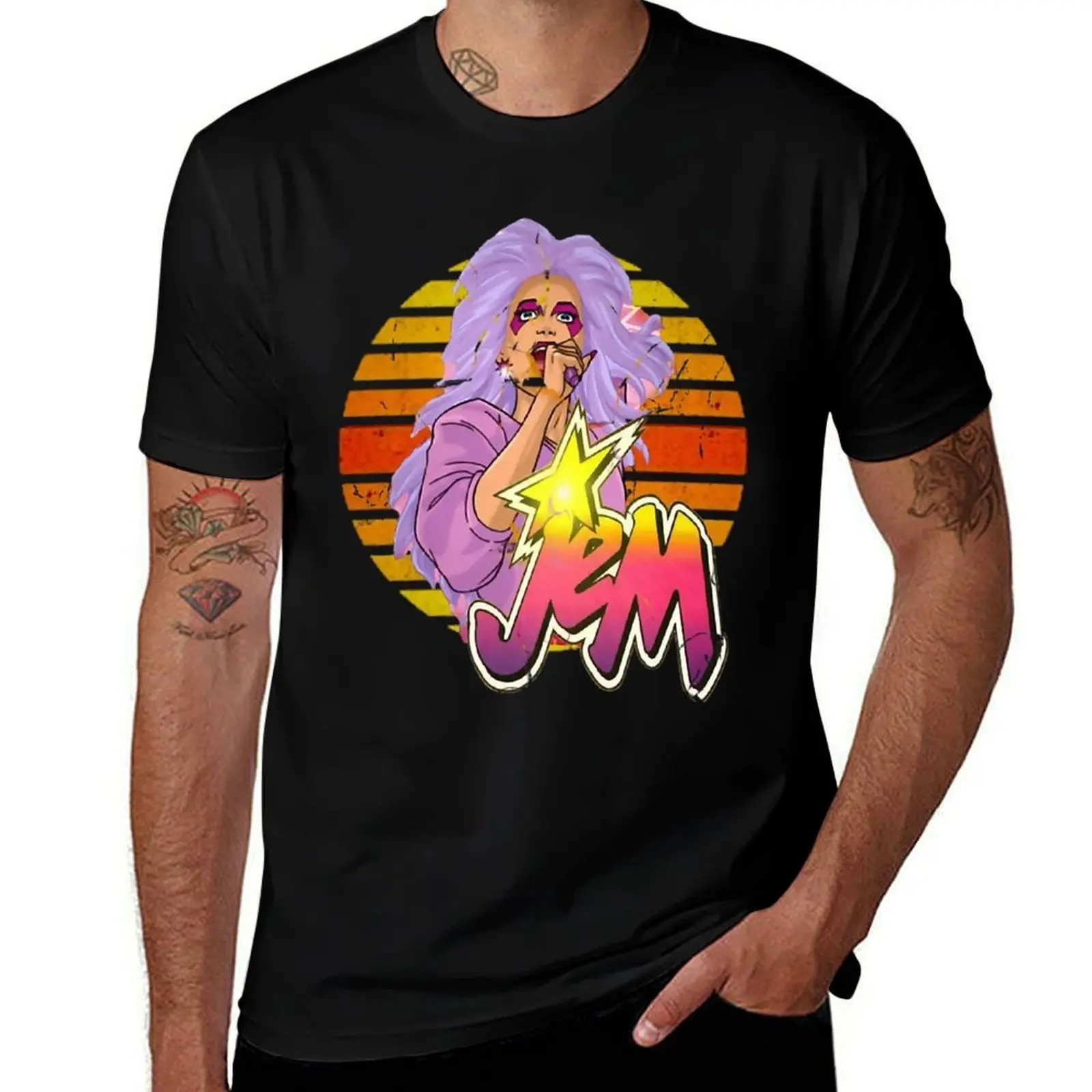 Retro Showtime Synergy Jem T-Shirt Lightweight Running Sports T-Shirt