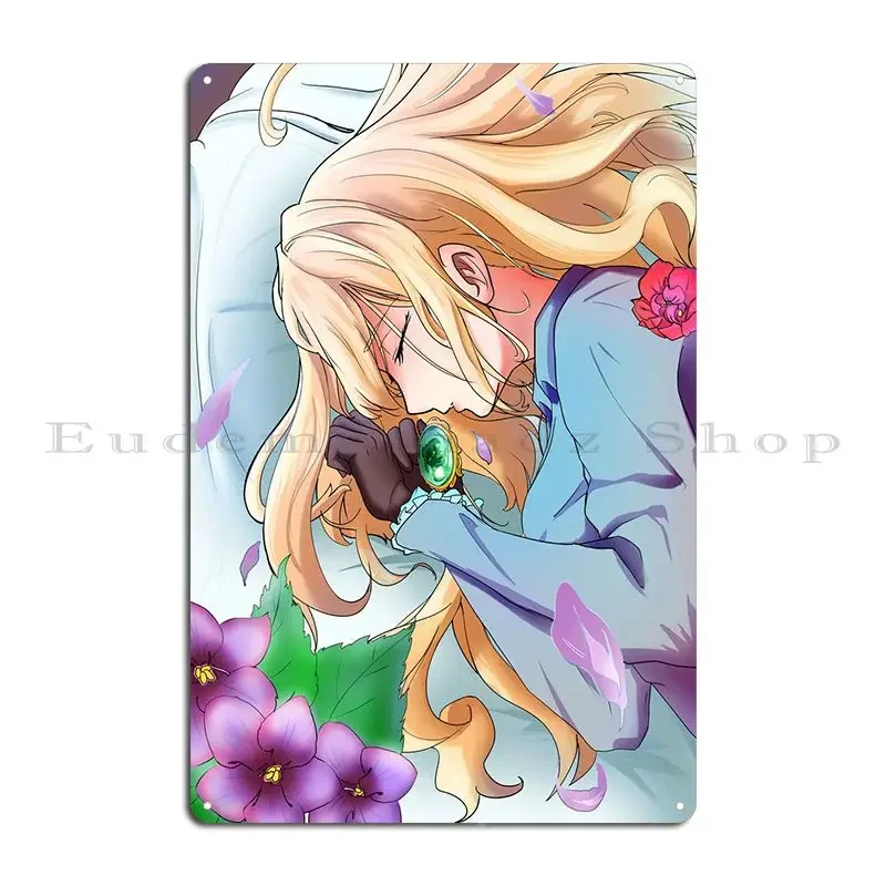 Violet Evergarden Metal Plaque Poster Classic Print Club Bar Cinema Wall Decor Tin Sign Poster