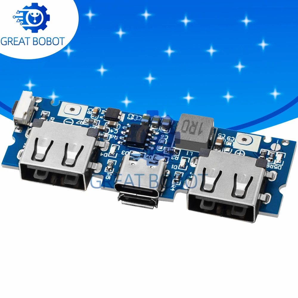 BS Micro/Type-C USB 5V 2.4A Dual USB 18650 Boost Battery Charger Board Mobile Power Bank Accessories For Phone DIY