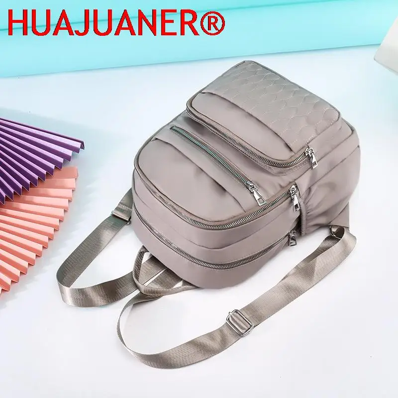 Fashion Casual Women Travel Backpack Pretty Style Girls Schoolbag Backpack High Quality Soft Fabric Multi-pockets Backpack SAC