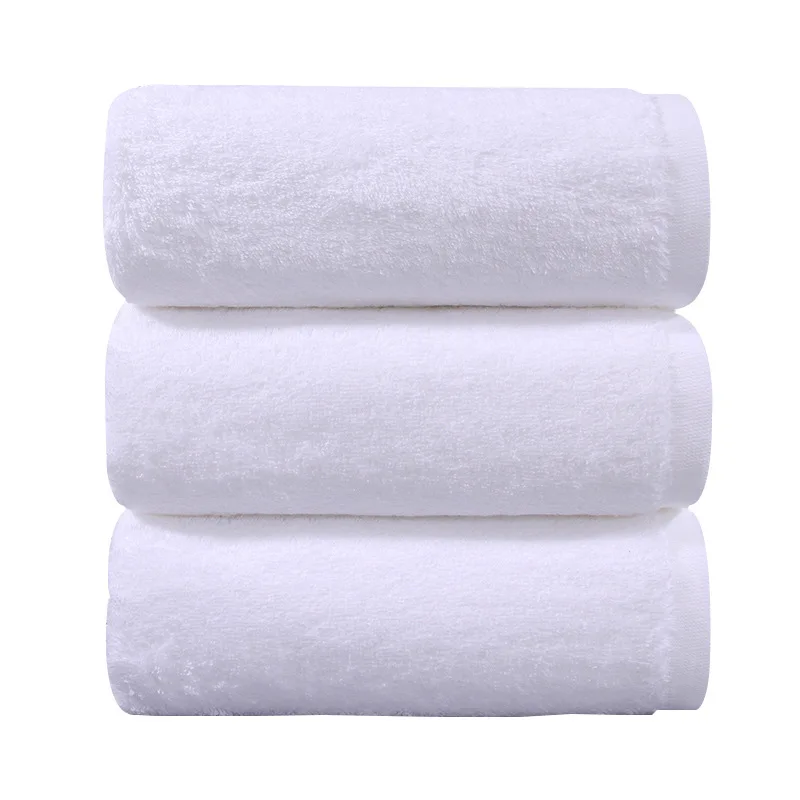 Organic Cotton Face Bath Towel Set for Children and Adults, Luxury, White, Grey, Thick, 70*140 cm, 40*70