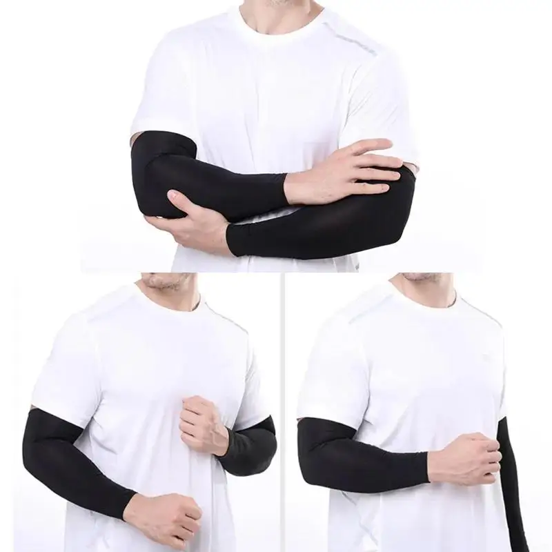 

1 Pair Arm Sleeves Summer Sun UV Protection Ice Cool Cycling Running Fishing Climbing Driving Arm Cover Warmers For Men Women