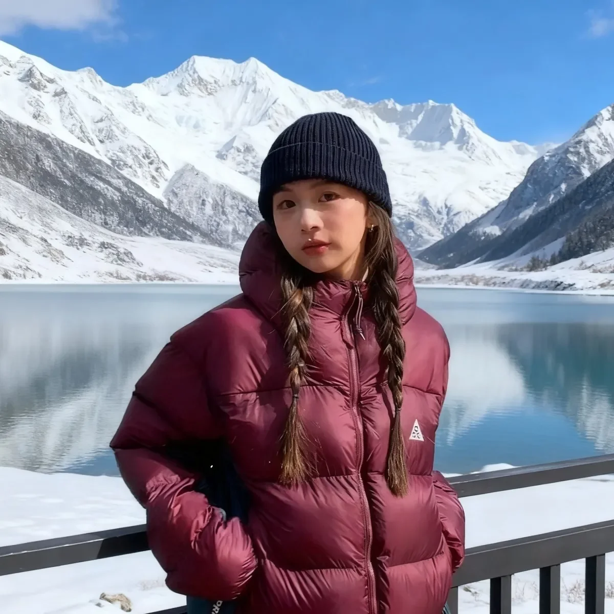 Nové dámské krátké bundy, teplé, s výšivkou, korejská verze, volný a nadýchaný bavlněný retro kabát, zimní oblečení, dámská bunda - náhled 6