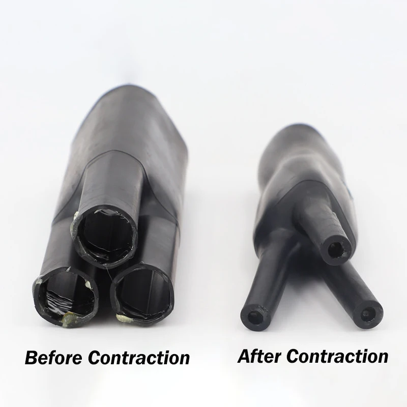 Heat Shrink Wrap Tube with Glue Insulation Sleeve for Separate Branch Cable Splitter Waterproof Seal Wire Protector 2/3/4/5/Core