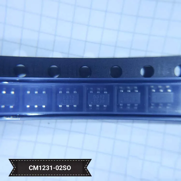 10pcs/lot CM1231 CM1231-02SO D312 SOT23-6 In Stock