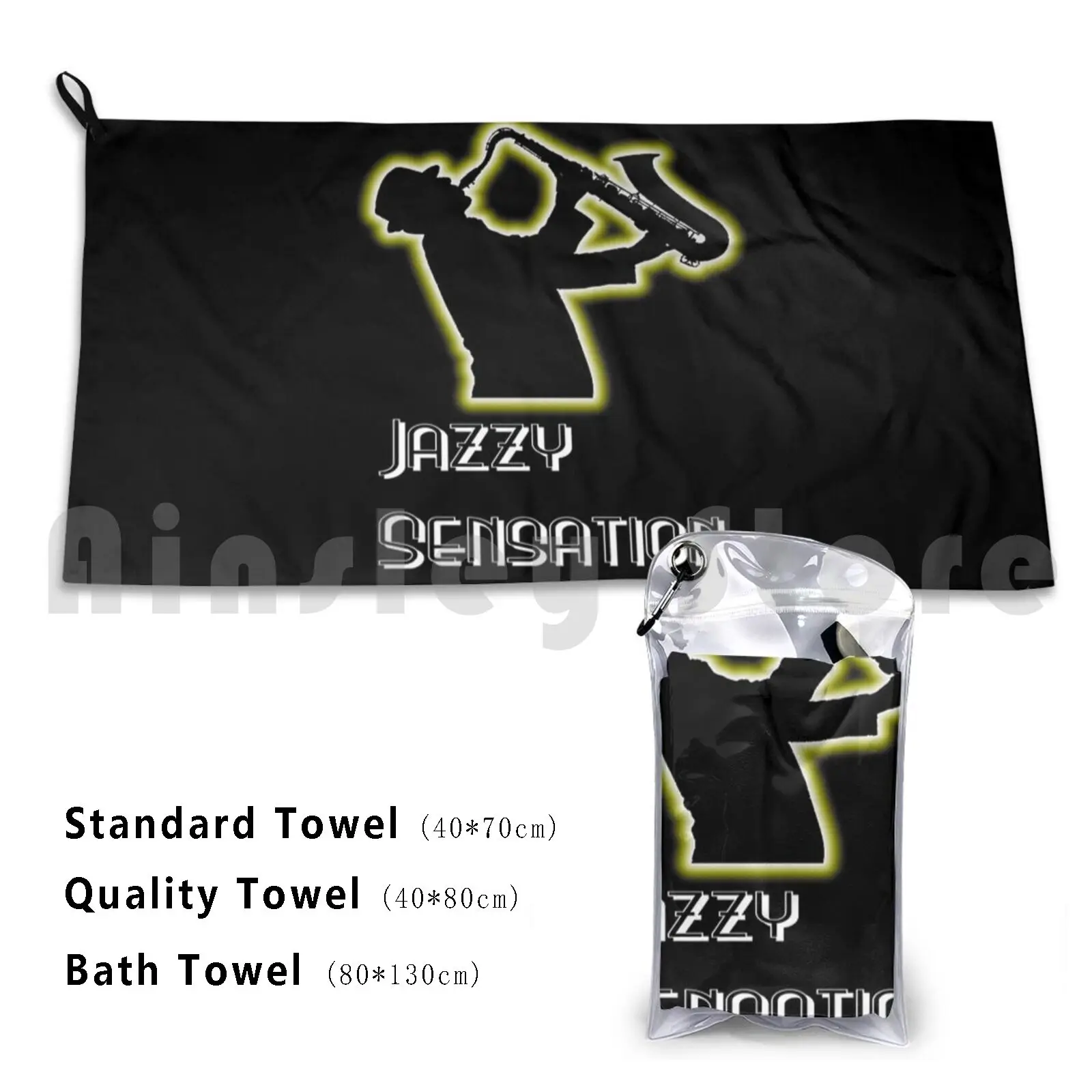 Towel Jazzy Sensation 1250 Jazz Music Sax Horn Player Artist