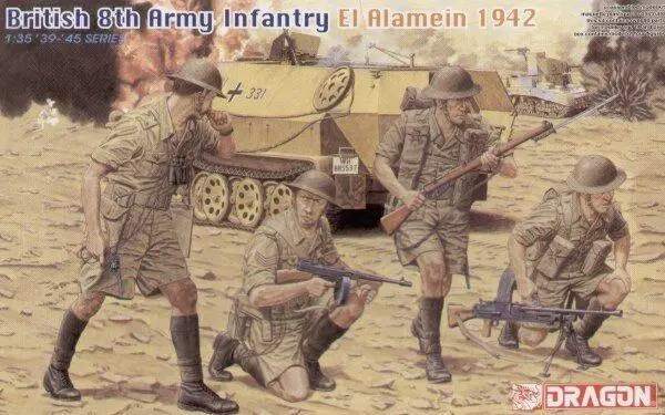 

Dragon 6390 1/35 Scale Model Kit El Alamein 1942 British 8th Army Infantry Plastic Model Kit