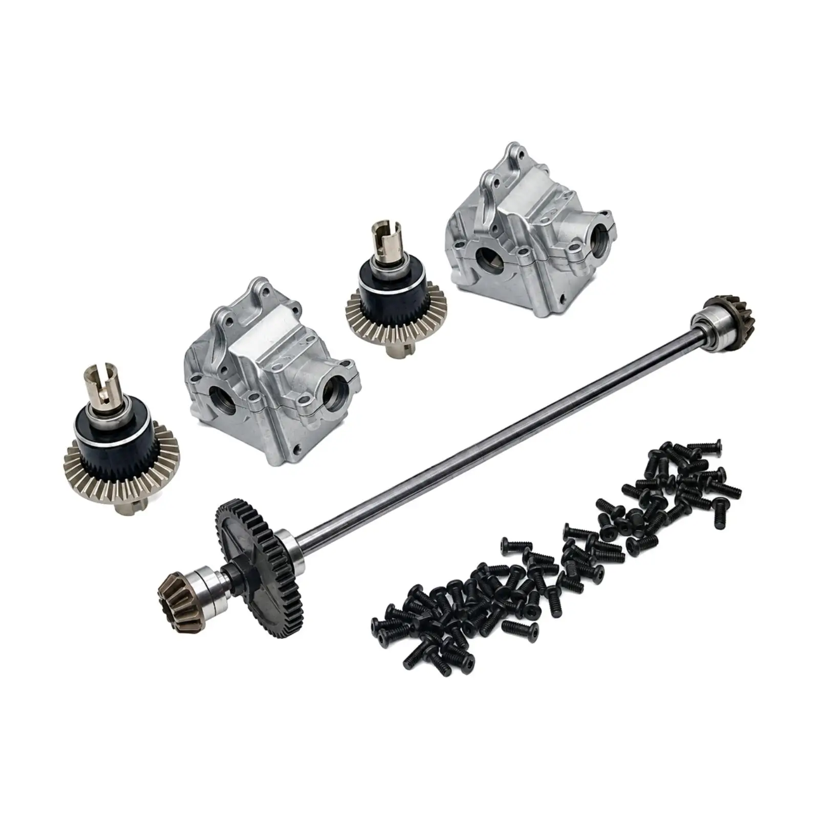 RC Car Metal Gearbox Differential Housing with Drive Axle for Wltoys