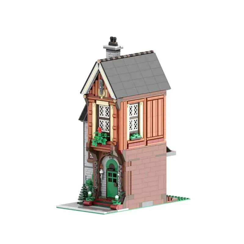 ﻿   MOC Architektur Serie Fee Haus Gebäude modell Bausteine Granulat Ziegel Puzzle Spielzeug kinder Weihnachten Kreative Geschenke