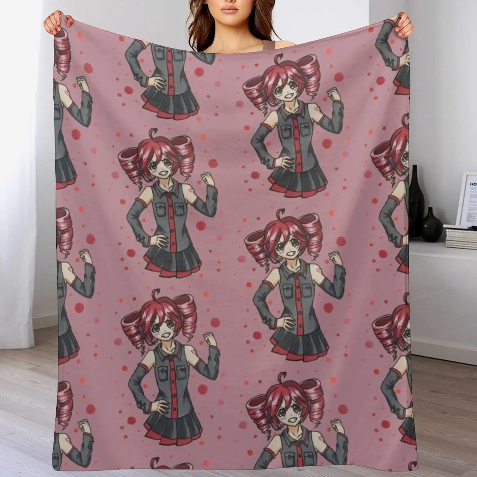 Teto Kasane Throw Blanket Hairy Plush Blankets