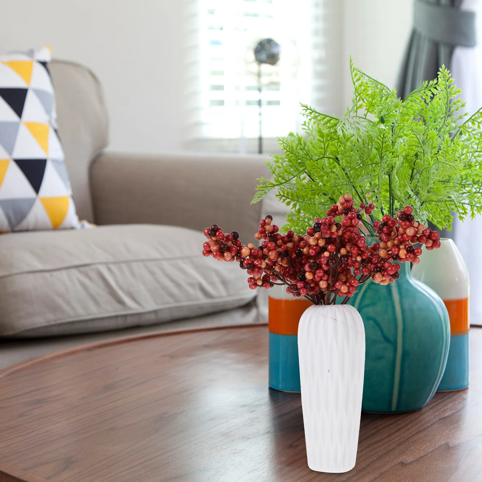 

12 Pcs Berry Decorations Faux Branches Artificial Berries Stems Filling Fake Plastic Picks