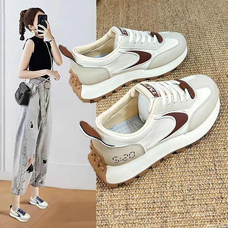 Sneakers sportive coreane donna primavera autunno nuovo Designer aumenta le scarpe per le donne Zapatos De Mujer Vulcanize scarpe da donna