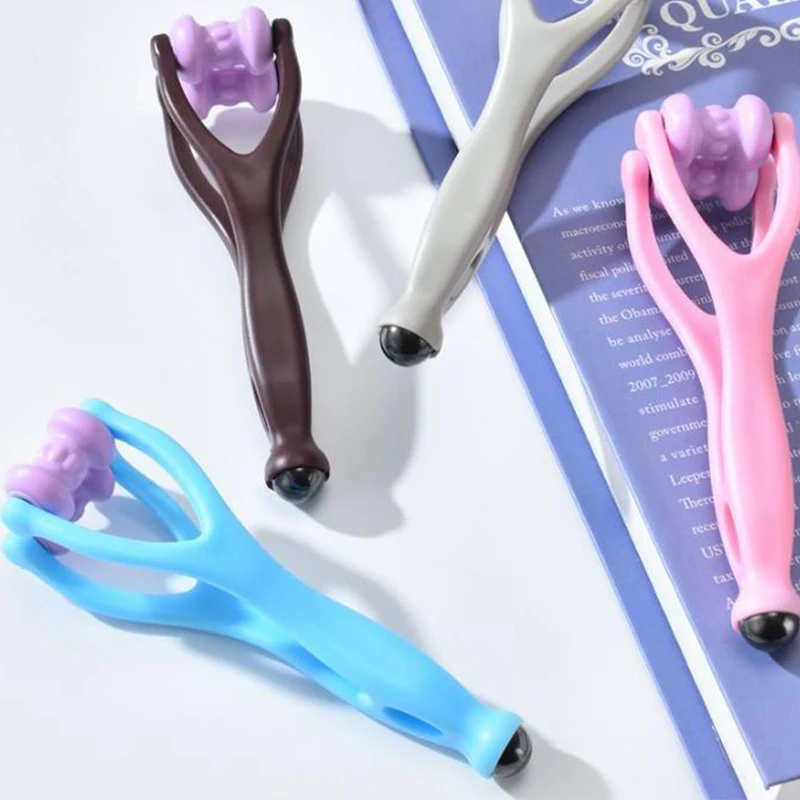 Roller Type Finger Joint Massager With Elastic Handle Handheld Massager Relaxation Blood Circulation Health Care Massage Tool