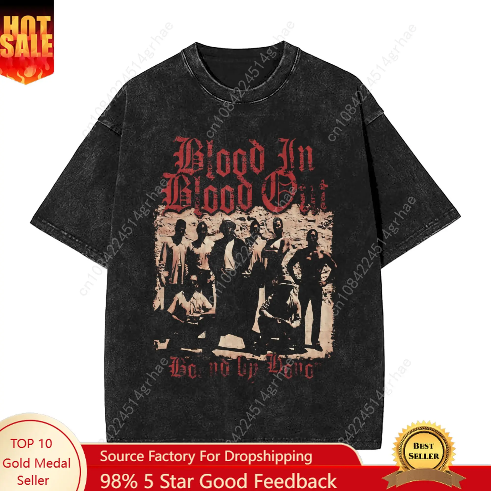

Blood In Blood Out T Shirt Summer Streetwear T Shirts Casual Trendy Cool Tshirt For Man Short Sleeves Print Tees
